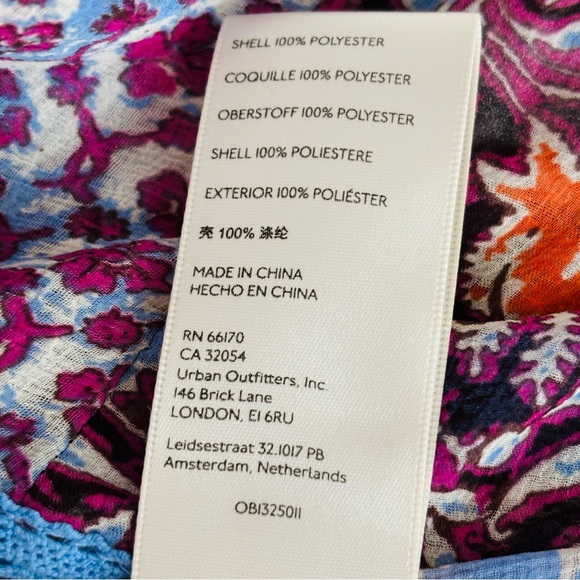 FREE PEOPLE Floral Print Lola Bell Sleeve Tassel Tie Kimono Small - Picture 13 of 16